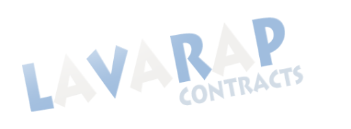 Lavarap contratos en letras coloridas